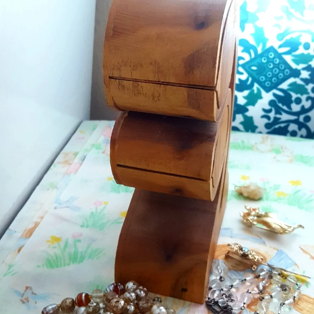 Wooden Trinket Jewelry Box